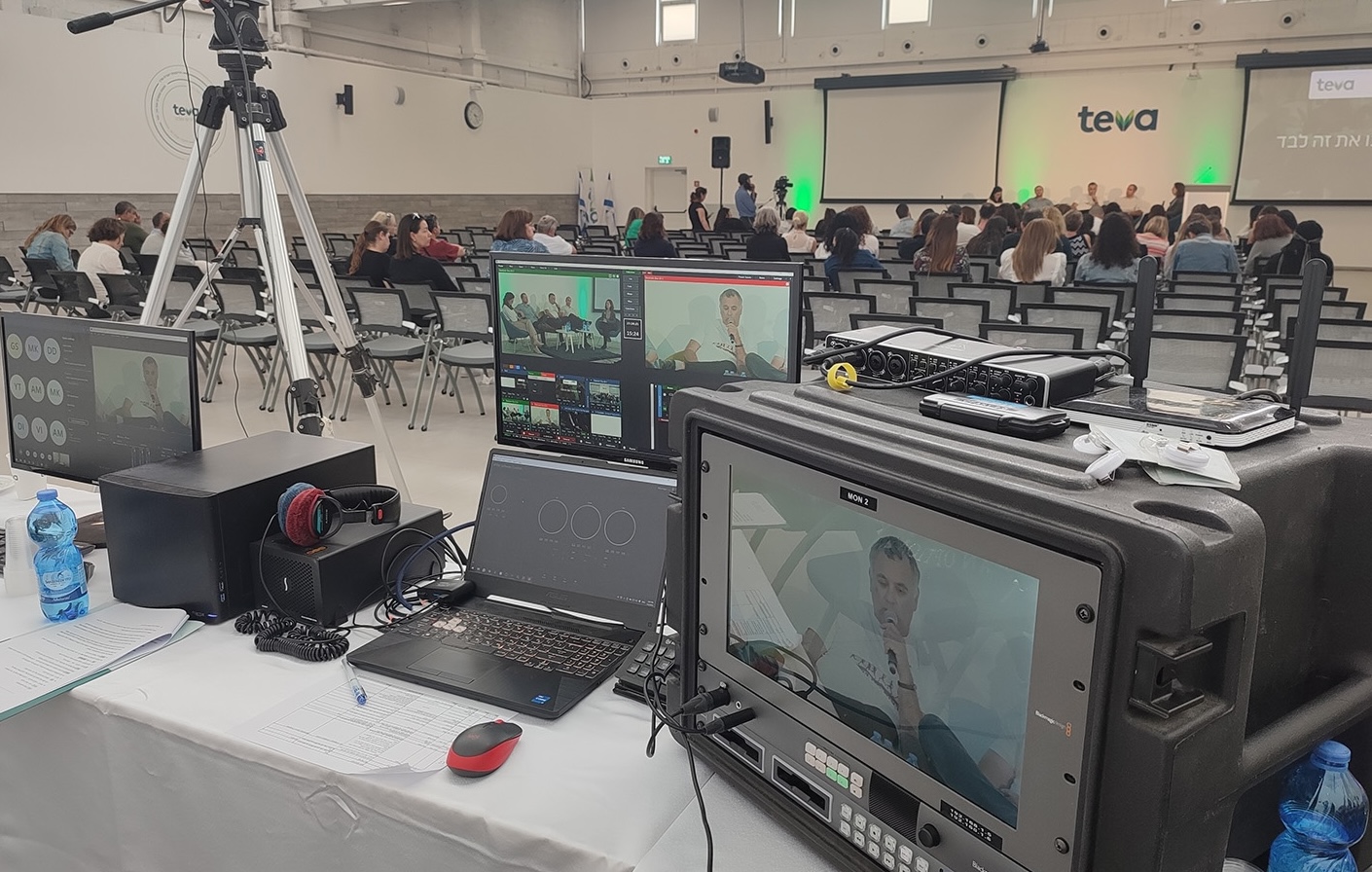 broadcasting live streaming a corporate event from Israel